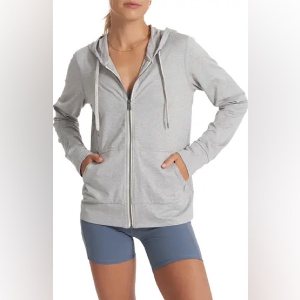 Vuori Halo Performance Hoodie 2.0 Pale Grey Heather NWOT